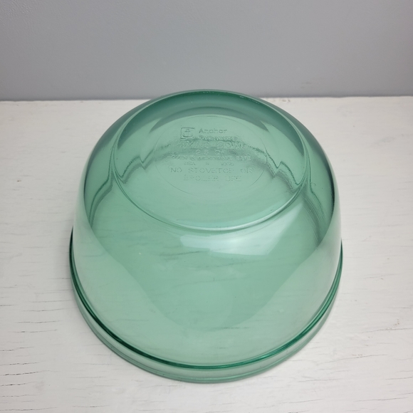 Anchor Ovenware Mixing Bowl Green Clear 2.5 Qt - Picture 7 of 13